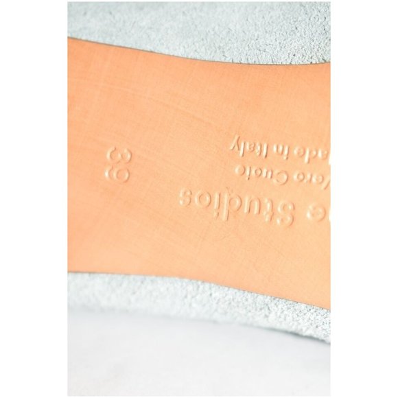 New! Acne Studios "Maeva Suede" Lace Up Square Toe Stiletto Heels 39 US 9 DD376 - Picture 8 of 9